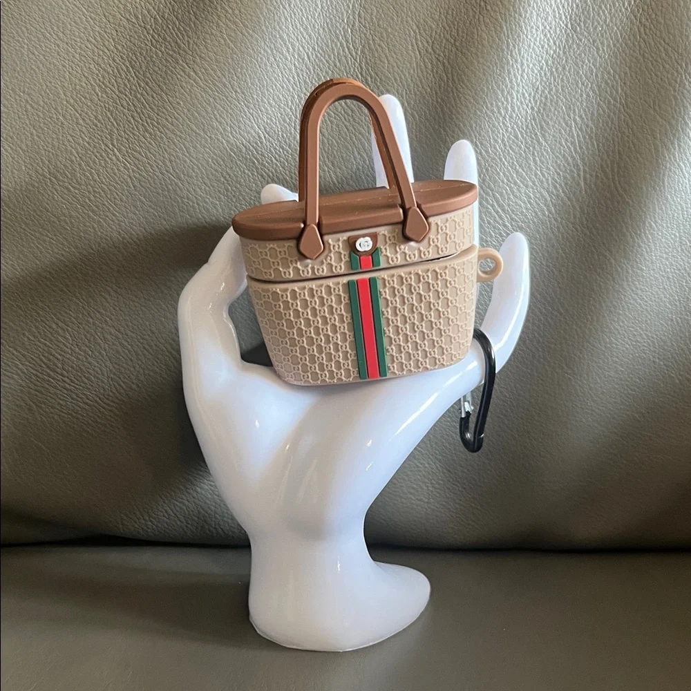 Stylish Brown and Tan AIRPOD Case
